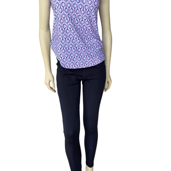 San Soleil Ace Tennis Racket SolCool® Mock Neck Pullover - Women Top - Picture 4 of 6